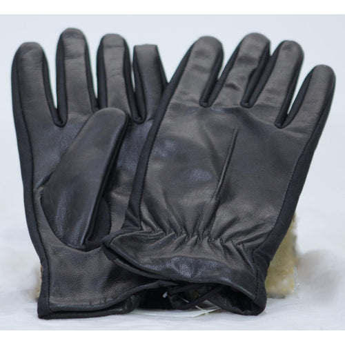 Isotoner Men’s Leather Gloves Black L