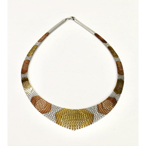 Italian Sterling Silver Fringe Choker