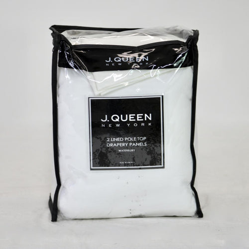 J. Queen New York Waterbury 2 Lined Pole Top Drapery Panels 84