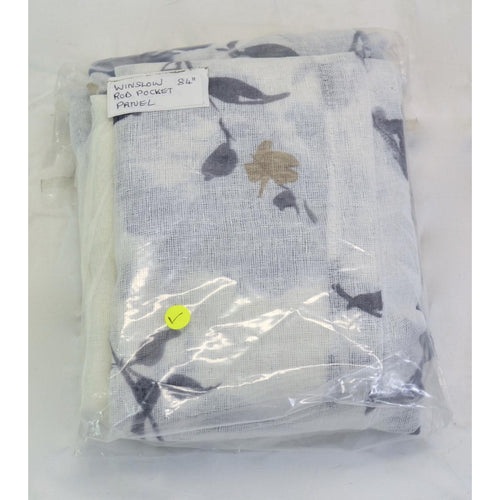 J. Queen New York Winslow Floral Rod Pocket Curtain Panel 84