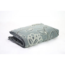 Load image into Gallery viewer, JacoBean Pleated Curtain Panel 84&quot;Aqua
