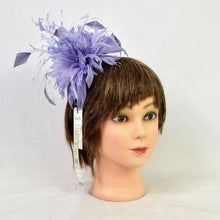 Load image into Gallery viewer, Jacques Vert Women&#39;s Feather Fascinator Headband Lilac
