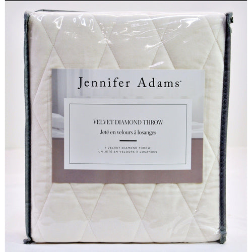 Jennifer Adams Velvet Diamond Throw Blanket 60