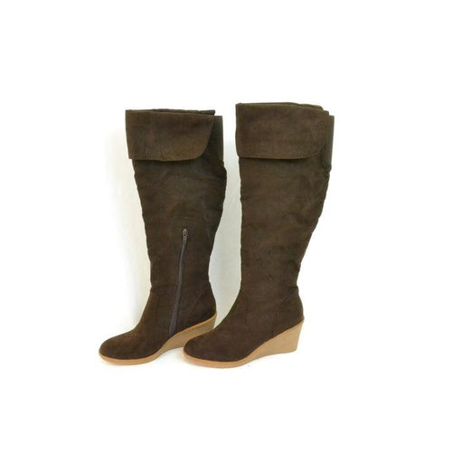 Jessica 47672 Women's Brown Suede Knee-High Boots Size 9