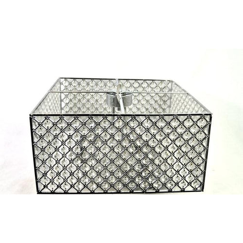 JoJoSpring Chrome/Crystal 4-Light Square Chandelier BFD-68SX