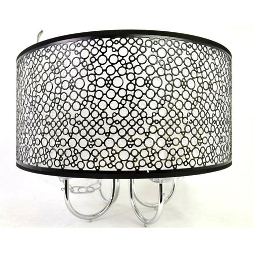 JoJoSpring Indoor 4-Light Chrome/Crystal Bubble Shade Chandelier