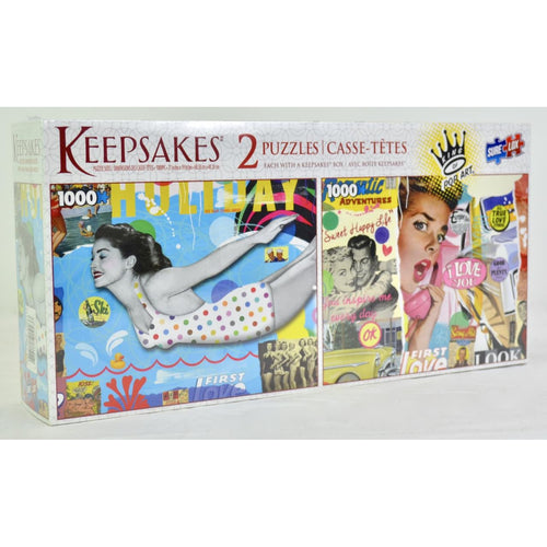 KEEPSAKES King of Pop Art 1000 Piece 2 Puzzle Pack