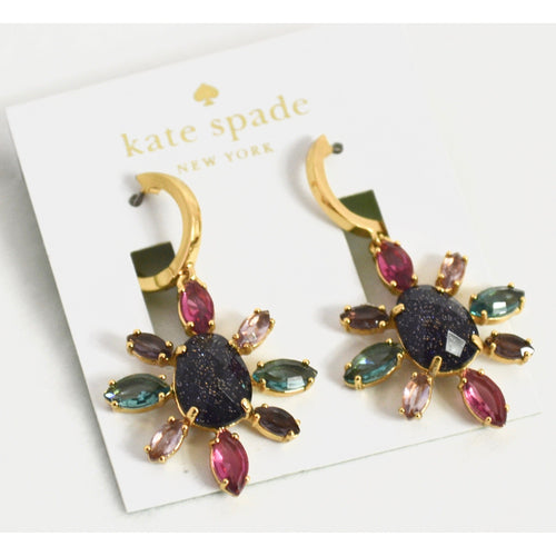 Kate Spade New York Gold Tone Multi-Stone Drop Earrings