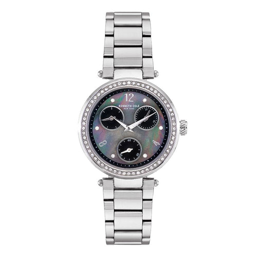 Kenneth Cole Women's Dress Sport Pearl Dial Crystallized Watch KC50735001