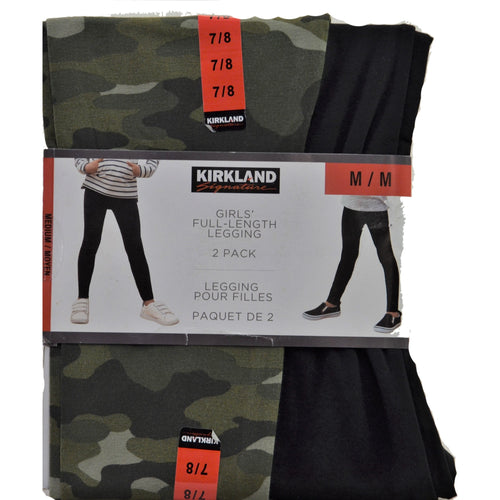 Kirkland Girl's Full Length Leggings 2Pk Medium