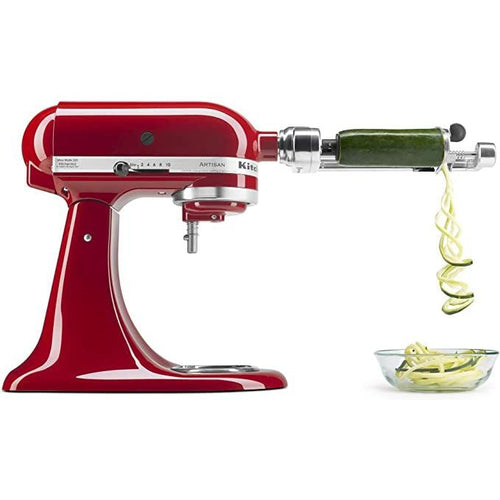 KitchenAid Spiralizer Plus Attachment with Peel, Core and Slice, Silver 7 Blade