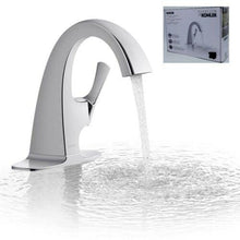 Load image into Gallery viewer, Kohler Transitional Single Control Bathroom Sink Faucet Polished Chrome Finish
