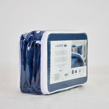 Load image into Gallery viewer, Lacoste Duvet Set Washed Solid Blue Sapphire King-Liquidation Store

