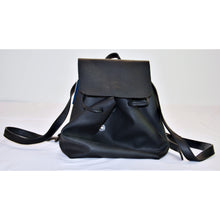 Load image into Gallery viewer, Little Burgundy Faux Leather Mini Backpack - Black
