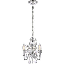 Load image into Gallery viewer, Living District Kaede 3 Light Pendant Ceiling Light Chrome 10&quot;
