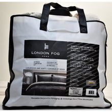 Load image into Gallery viewer, London Fog 3-piece Comforter Set Double Dark Grey
