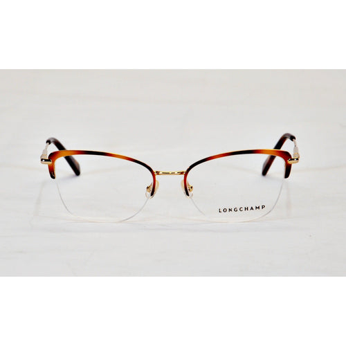 Longchamp Unisex Eyeglasses - Gold, Tortoise Shell