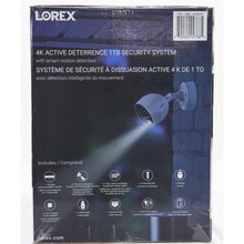 Load image into Gallery viewer, Lorex 4k Active Deterrence 1TB 6 Camera Security System With Smart Motion Detection
