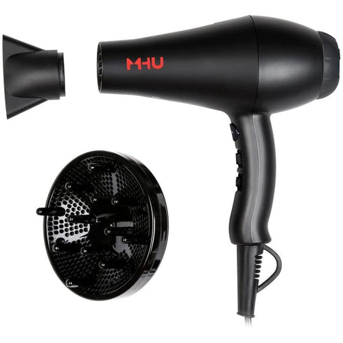 MHU Salon Exclusive Black 1875 Watt Infrared Ionic Salon Dryer