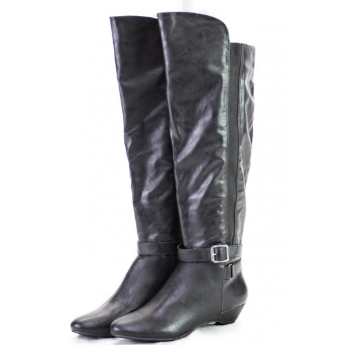 Madden Girl Women's Knee-High Black Boots Black 6.5