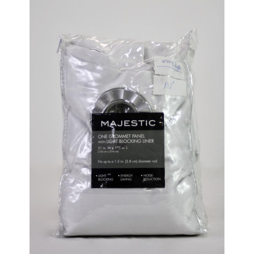 Majestic Room Darkening Lined Grommet Curtain Panel 108