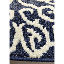 Load image into Gallery viewer, Maples Accent Rug Navy &amp; White
