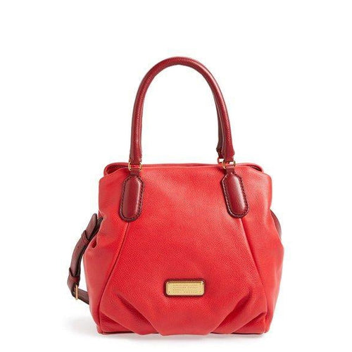 Marc by Marc Jacobs New Q Fran Shopper Leather Rosey Red