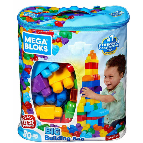 Mega Bloks Big Building Bag 80pc Kit