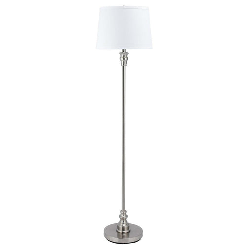 Merra Floor Lamp Pull-Chain On-Off Switch Brushed Nickel Finish