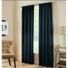 Load image into Gallery viewer, Midtown Rod Pocket Window Curtain Panel 95&quot; Night Sky
