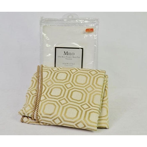 Milo Scalloped Lined Rod Pocket/Back Tab Valance 17