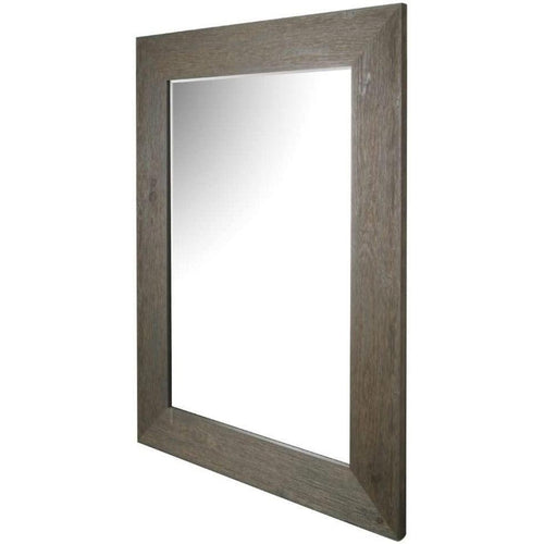 Mirrorize Canadian Hand Stained Wooden Grey Beveled Mirror