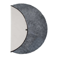 Load image into Gallery viewer, Mon Chateau Round Faux Fur Rug Black-Liquidation Store
