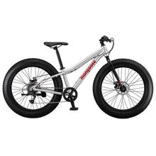 Load image into Gallery viewer, Mongoose Jasper 60.96 cm (24 in.) Fat Tire Bike Youth Silver
