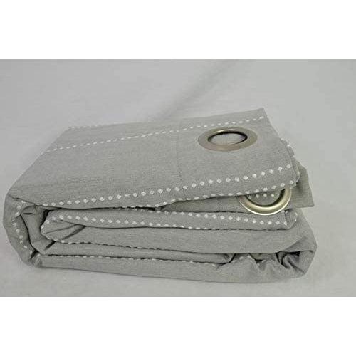 Morse Code Grommet Top Window Curtain Panel 95