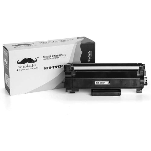 Moustache Compatible Brother TN730 Toner Cartridge Pack of 2 - Black