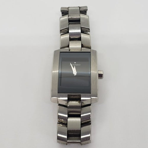 Movado Women's Watch - Silver with black dial