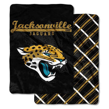 Load image into Gallery viewer, NFL Jacksonville Jaguars &quot;Glory Days&quot; Double-Sided Cloud Throw Blanket
