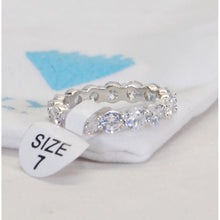 Load image into Gallery viewer, NYC Sterling 4mm Sterling Silver 925 Cubic Zirconia Cz Eternity Ring - Size 7-Liquidation Store
