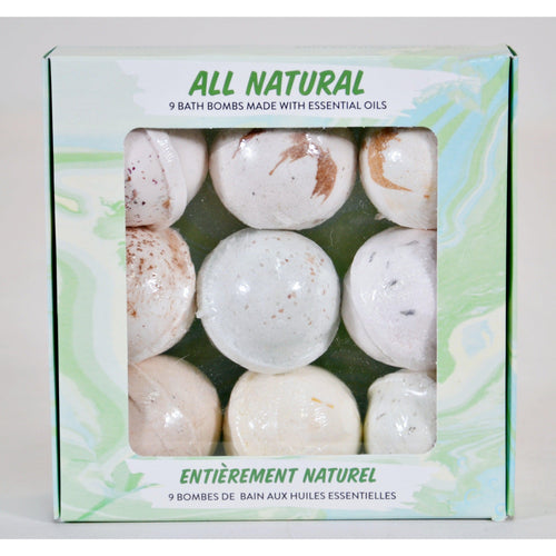 Naturally Vain 9 Pack Bath Bomb Set - Opened box