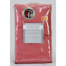 Load image into Gallery viewer, Newport Grommet Curtain Panel 63&quot; Coral
