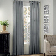 Load image into Gallery viewer, Newport Grommet Curtain Panel 95&quot; Slate Gray
