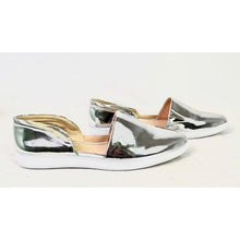 Load image into Gallery viewer, Nine West Laguna Synthetic Ballet Flat Silver 8.5
