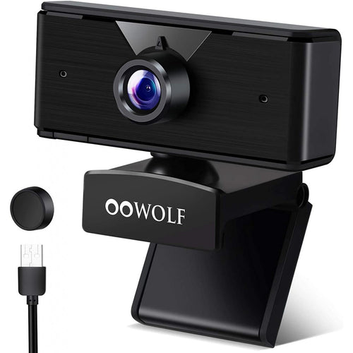 OOWolf HD 1080P Webcam With Noise Canceling Microphone