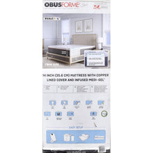 Load image into Gallery viewer, ObusForme DualCool Mattress Twin 14 in
