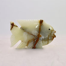 Load image into Gallery viewer, Onyx Marble 10in Fish Gift by BMFC
