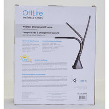 Load image into Gallery viewer, Ottlite Wireless Charging LED Desk Lamp with Stand - Black-Liquidation Store
