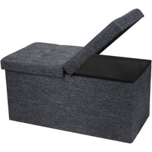 Load image into Gallery viewer, Otto &amp; Ben Folding Ottoman Dark Gray 30&quot;
