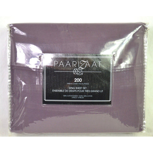 Paarizaat 200 Count Sheet Set Purple King