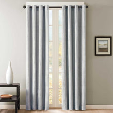 Load image into Gallery viewer, Park Avenue Skyline Grommet Window Curtain Panel 84&quot; Silver
